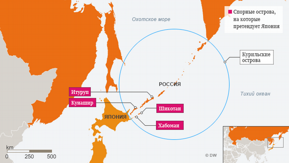 Япония и Россия делят Курильские острова