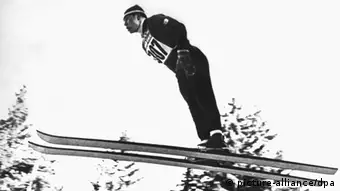 Georg Thoma Ski Legende 1960 beim Training