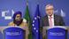 Nkosazana Dlamini-Zuma und Jean-Claude Juncker bei einem Treffen im April 2015 in Brüssel (Archivfoto: AFP) Nkosazana Dlamini-Zuma und Jean-Claude Juncker bei einem Treffen im April 2015 in Brüssel (Archivfoto: AFP)