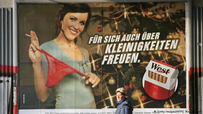 Deutschland Zigaretten Werbung