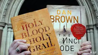 Dan Brown Autor von The Da Vinci Code Plagiatsvorwurf The Holy Blood and the Holy Grail Buchcover v. Michael Baigent und Richard Leigh