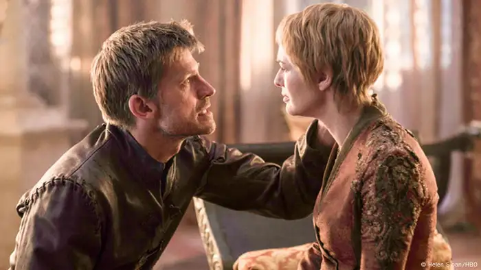 Cersei and her twin brother Jamie (Nikolaj Coster-Waldau) - Game of Thrones. Copyright: Helen Sloan/HBO