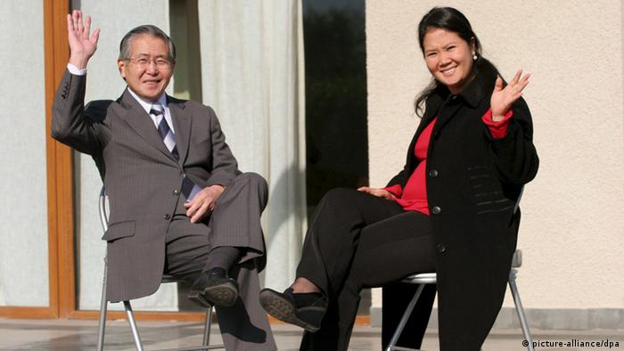 Peru ehemaliger Präsident Alberto Fujimori mit Tochter Keiko 