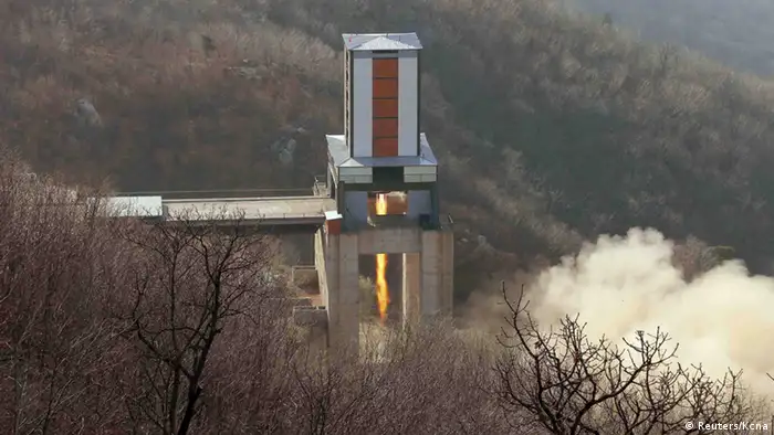 Nordkorea Test Raketentriebwerk (Reuters/Kcna)