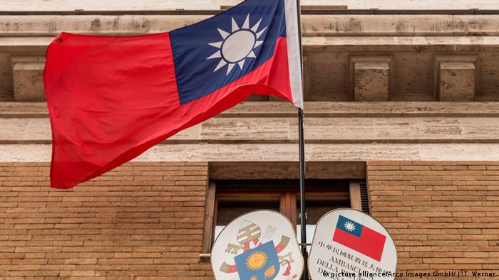 Symbolbild Taiwan Flagge (picture alliance/Arco Images GmbH/ J. T. Werner)