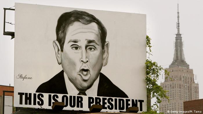 Cartoon of US President George W. Bush, Copyright: Getty Images /M. Tama