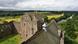 An aerial view of Doune Castle in Scotland. An aerial view of Doune Castle in Scotland.
