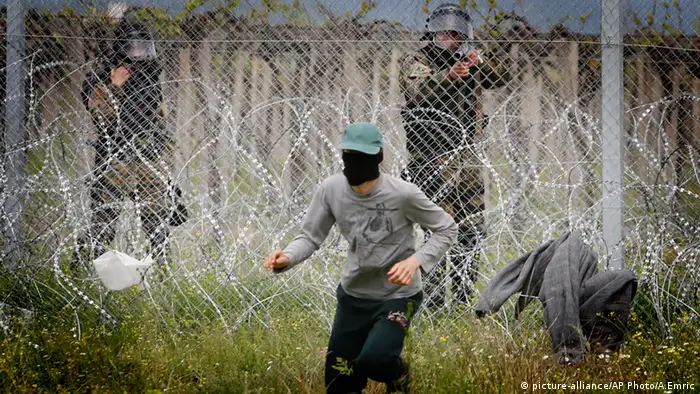 Idomeni Grenze Griechenland Mazedonien Polizei Flüchtling