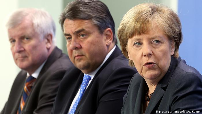 Seehofer Merkel Gabriel, Copyright: picture-alliance/dpa/W. Kumm