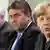 Die Spitzen der großen Koalition: Seehofer, Gabriel und Merkel (von li.) (Archivbild: dpa)