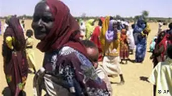 Flüchtlinge in Darfur Sudan