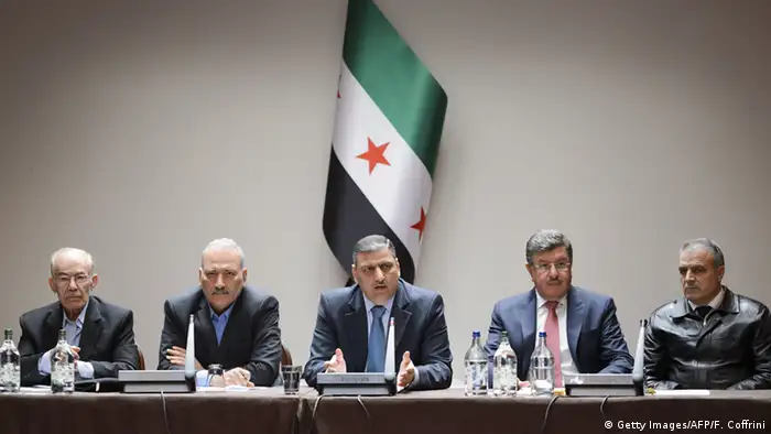 Schweiz Syrische Opposition bei Friedensgesprächen in Genf