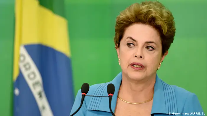 Brasilien Dilma Rousseff Pressekonferenz in Brasilia