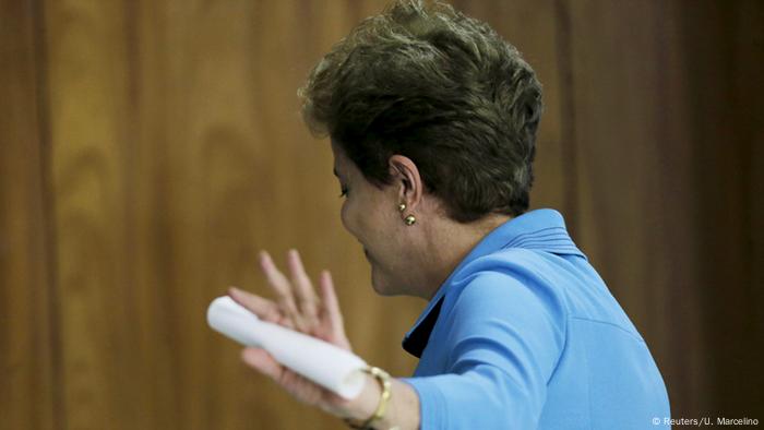 Brasilien Dilma Rousseff Pressekonferenz in Brasilia
