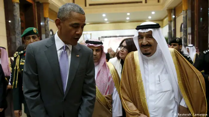 Saudi-Arabien König Salman empängt Barack Obama