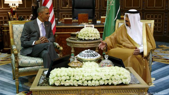Saudi-Arabien König Salman empängt Barack Obama