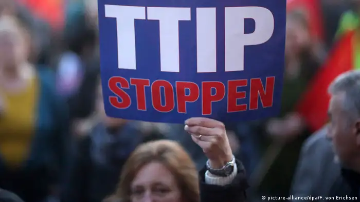 Deutschland Protest gegen Freihandelsabkommen TTIP