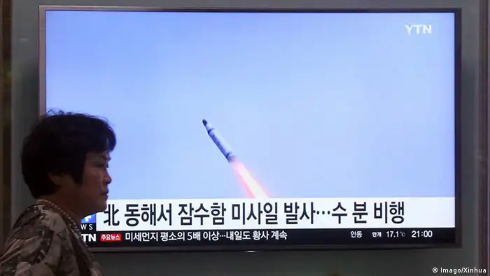 Südkorea Berichterstattung über erneuten nordkoreanischen Raketentest