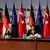 Türkei Pressekonferenz mit Timmermans, Tusk, Davutoglu, Merkel