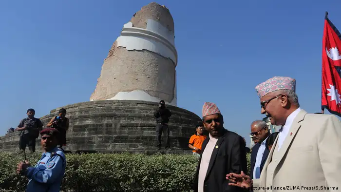 Nepal Erinnerung an das Erdbeben In Kathmandu (picture-alliance/ZUMA Press/S.Sharma)