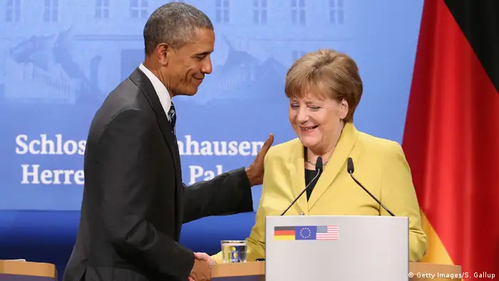 Deutschland Angela Merkel Barack Obama Hannover Schloss Herrenhausen