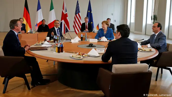 Deutschland Merkel, Obama, Hollande, Renzi und Cameron in Herrenhausen