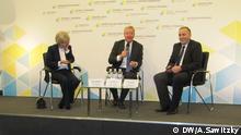 Pressekonferenz von Elisabeth Guigou, Norbert Röttgen, Grzegorz Schetyna In Kiew