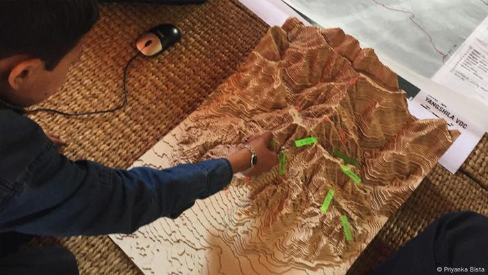 Ein 3D Model von Yangshila zeigt die verschiedenen Orte des Lernens