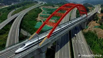 China Fuzhou CRH Schnellzug Zugnetz Ausbau