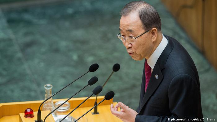 Österreich Wien Ban Ki-Moon hält Rede