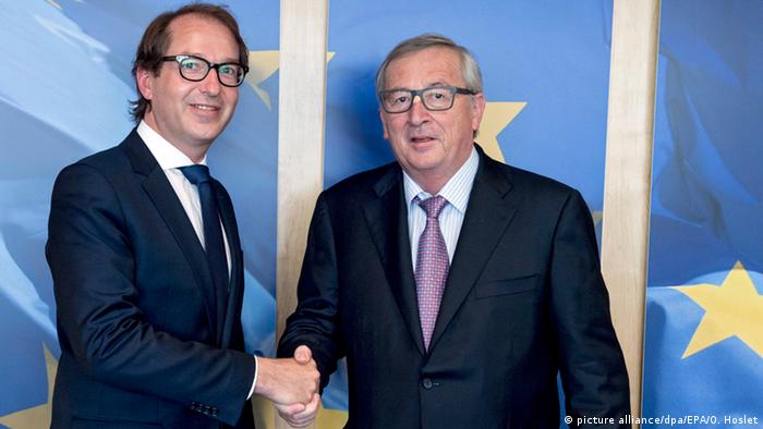 Belgien Alexander Dobrindt und Jean-Claude Juncker in Brüssel