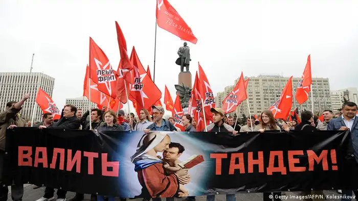 Mayday Russland 2011 (Getty Images/AFP/N. Kolesnikova)