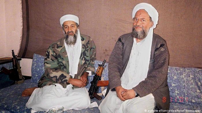 Egyptian doctor Ayman al-Zawahiri (R) assumed responsibility of leading al-Qaeda in the wake of bin Laden's (L) death
