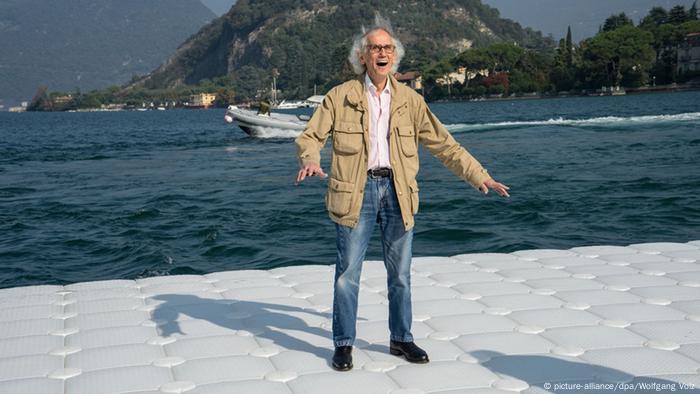 Christo Projekt The Floating Piers +++(c) picture-alliance/dpa/Wolfgang Volz