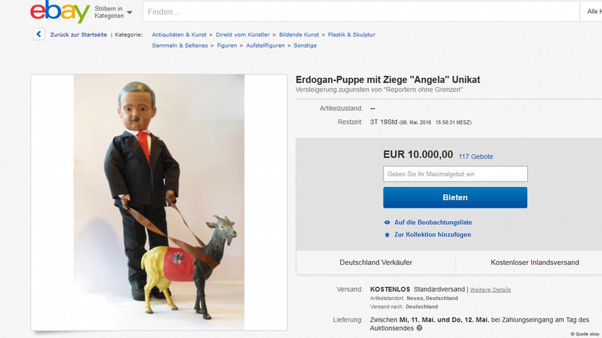 Satirical Erdogan model up for auction on Ebay – DW – 05/02/2016