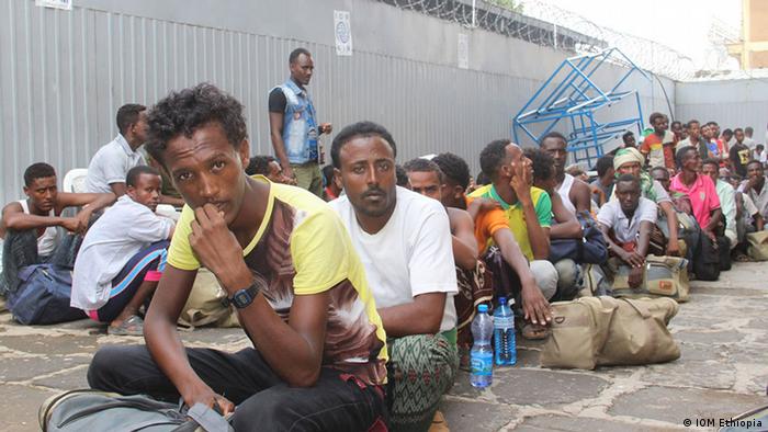 Äthiopien äthiopische Flüchtlinge Rückkehrer im Addis Ababa IOM Transit Center