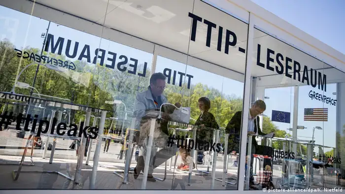 Deutschland Greenpeace geheime TTIP Papiere Leseraum #ttipleaks