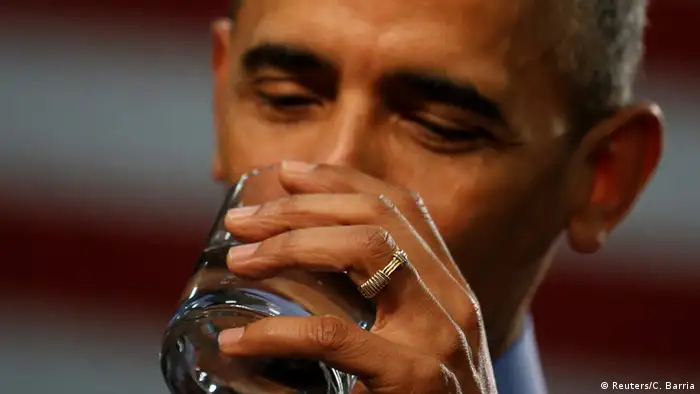 USA Präsident Barack Obama in Flint