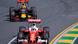 Beim Großen Preis von Australien jagt Daniil Kwjat (l.) im Red Bull Sebastian Vettel (r.) im Ferrari (Foto: picture-alliance/ATP/M. Johnson) Beim Großen Preis von Australien jagt Daniil Kwjat (l.) im Red Bull Sebastian Vettel (r.) im Ferrari (Foto: picture-alliance/ATP/M. Johnson)