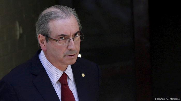 Hoje apoiador de Jair Bolsonaro, Cunha dividiu em 30 de julho um palanque com o presidente