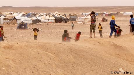 Flüchtlingslager nahe Hadalat/Jordanien (Foto: DW/T. Krämer)
