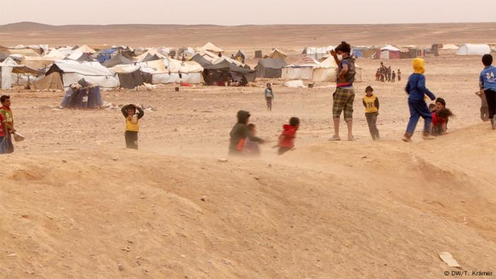 Flüchtlingslager nahe Hadalat/Jordanien (Foto: DW/T. Krämer)