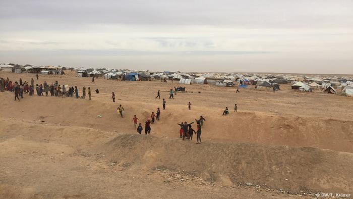 Flüchtlingslager in Hadalat/Jordanien (Foto: DW/T. Krämer)