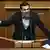 Primeiro-ministro da Grécia, Alexis Tsipras, durante discurso no Parlamento