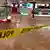 Crime scene tape is seen inside the Macy's at the Silver City Galleria mall in Taunton, Mass., Tuesday, May 10, 2016© picture-alliance/Charles Winokoor/The Daily Gazette via AP