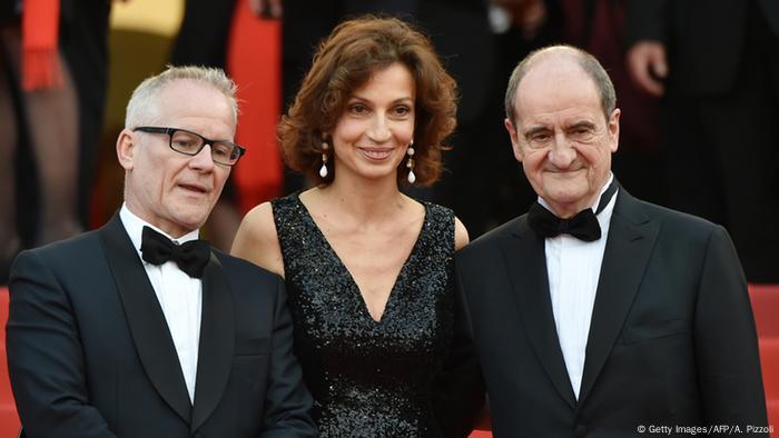 Filmfestival Cannes Eröffnung Azoulay, Lescure und Fremaux