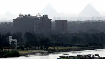 Kairo Ägypten Blick auf Pyramiden
