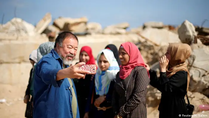 Gaza Chinesischer Künstler Ai Weiwei in Gaza