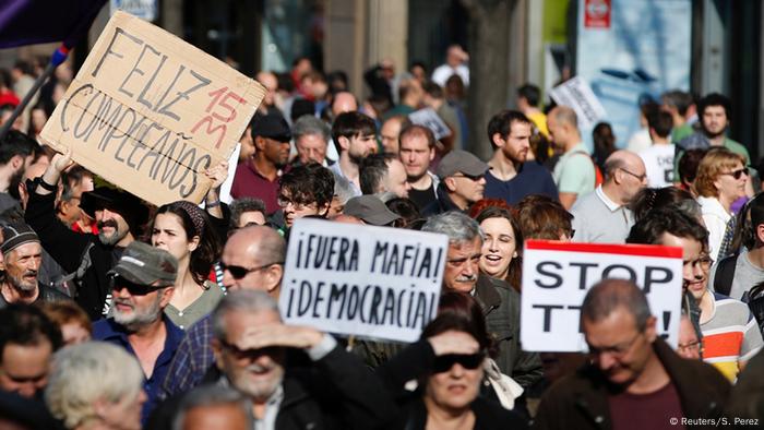 Spanien Protestbewegung M15 in Madrid