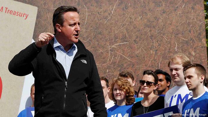 Großbritannien David Cameron hält Rede während Kampaqne